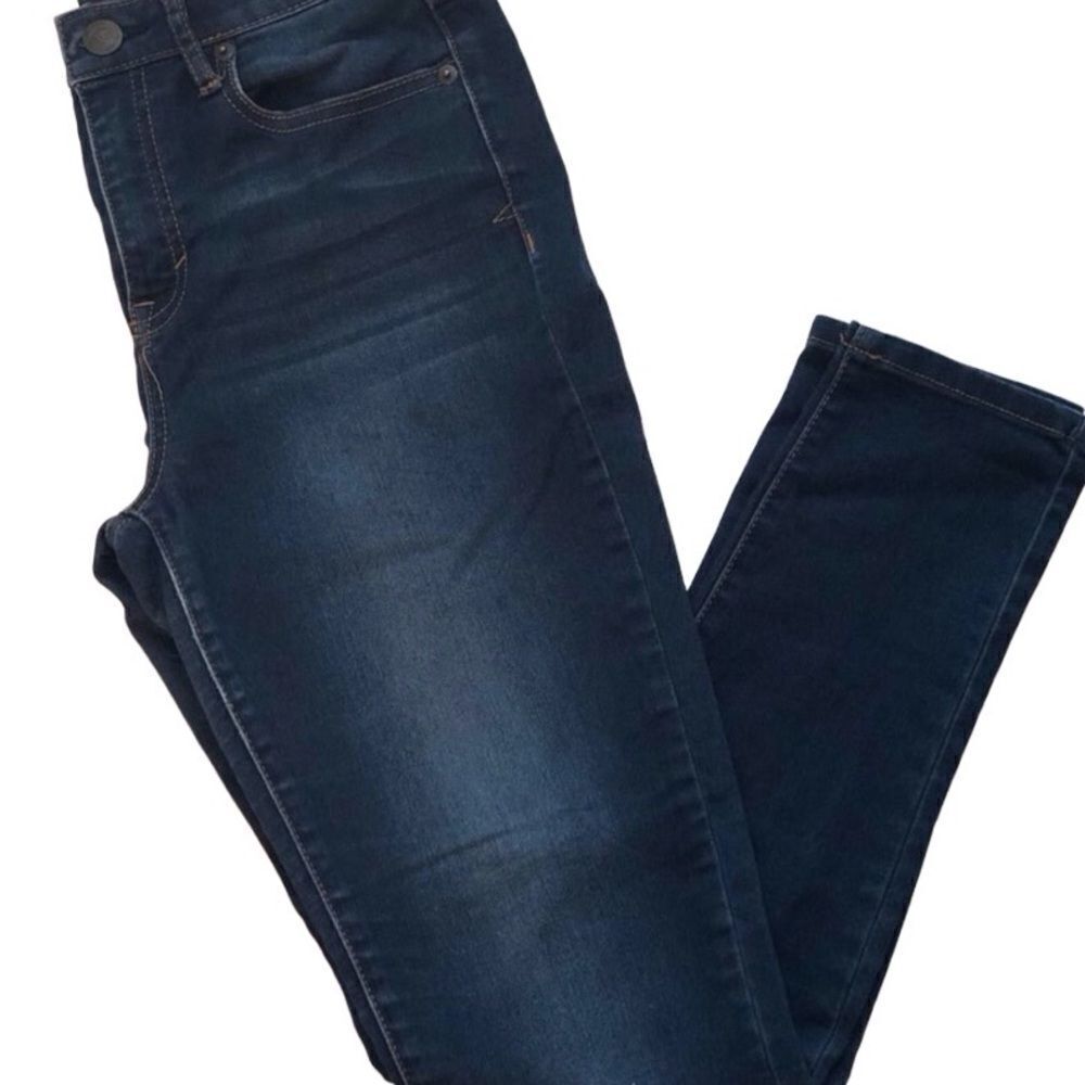 Aeropostale High Rise Jeggings Dark Wash Skinny Stretch Jeans Juniors 7